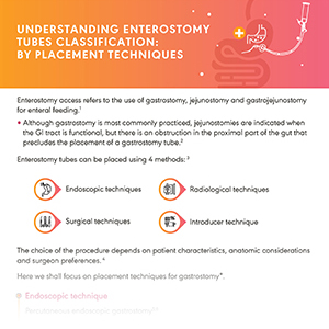 Enterostomy tube classification as per placement technique